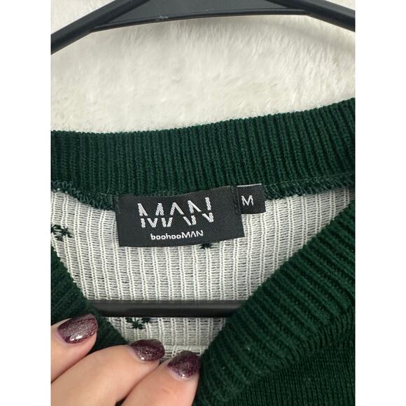 Boohoo Man Merry Christmas Sweater M Nordic Fair Isle - Picture 5 of 6